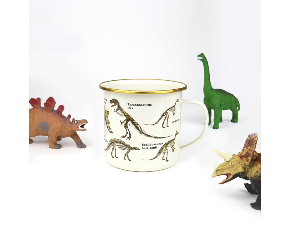 Emaljmugg Dinosaurier